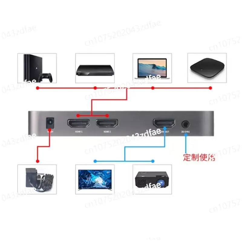 brand-new 2D to 3D video converter DLP projection 720P120HZ 3D TV VR left and right top and bottom formats