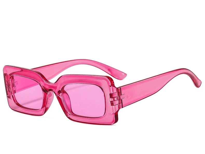 Light Pink Square Oversized Sunglasses UNISEX Flat Top Fashion Shades

0106 Pop-Color-Squared-Rectangular-  main image 4