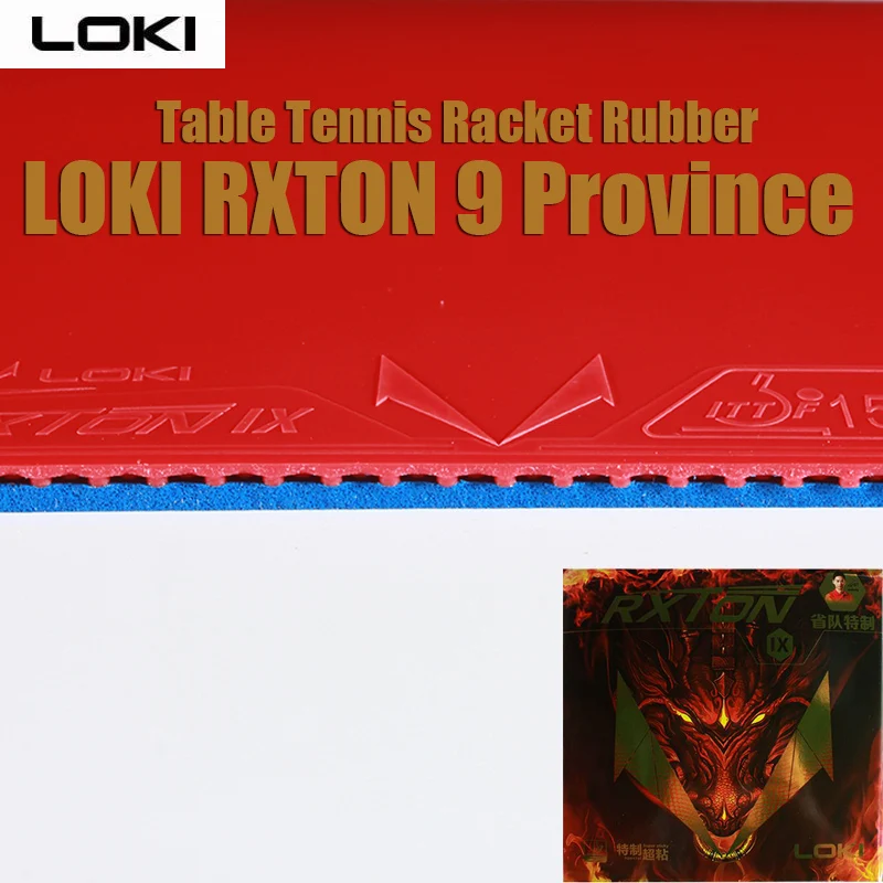 LOKI RXTON 9 Table Tennis Rubber Pips-in Super Sticky Ping Pong Rubber Internal Energy With Cake Sponge Fast Attack and Arc