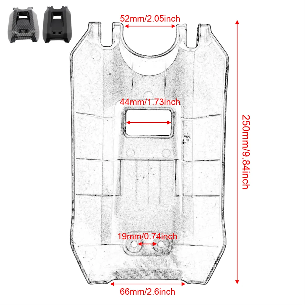 غطاء بطارية دراجة نارية كهربائية Ebike يحمي ألياف الكربون لـ SurRon Surron Sur-ron Light Bee S & Light Bee S X Universal