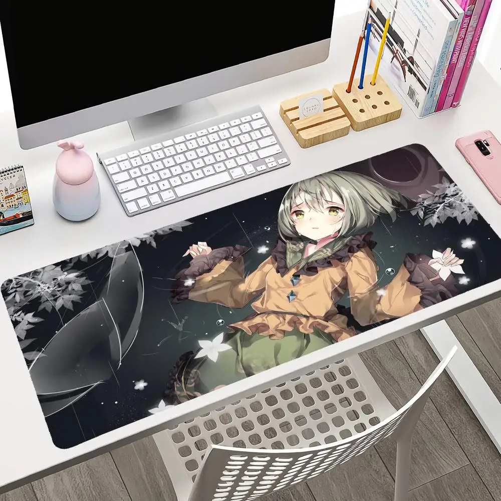 Touhou Project Tōhō Purojekuto Komeiji Koishi Anime Girl Mousepad Large Gaming Mouse Pad LockEdge Thickened Computer Keyboard