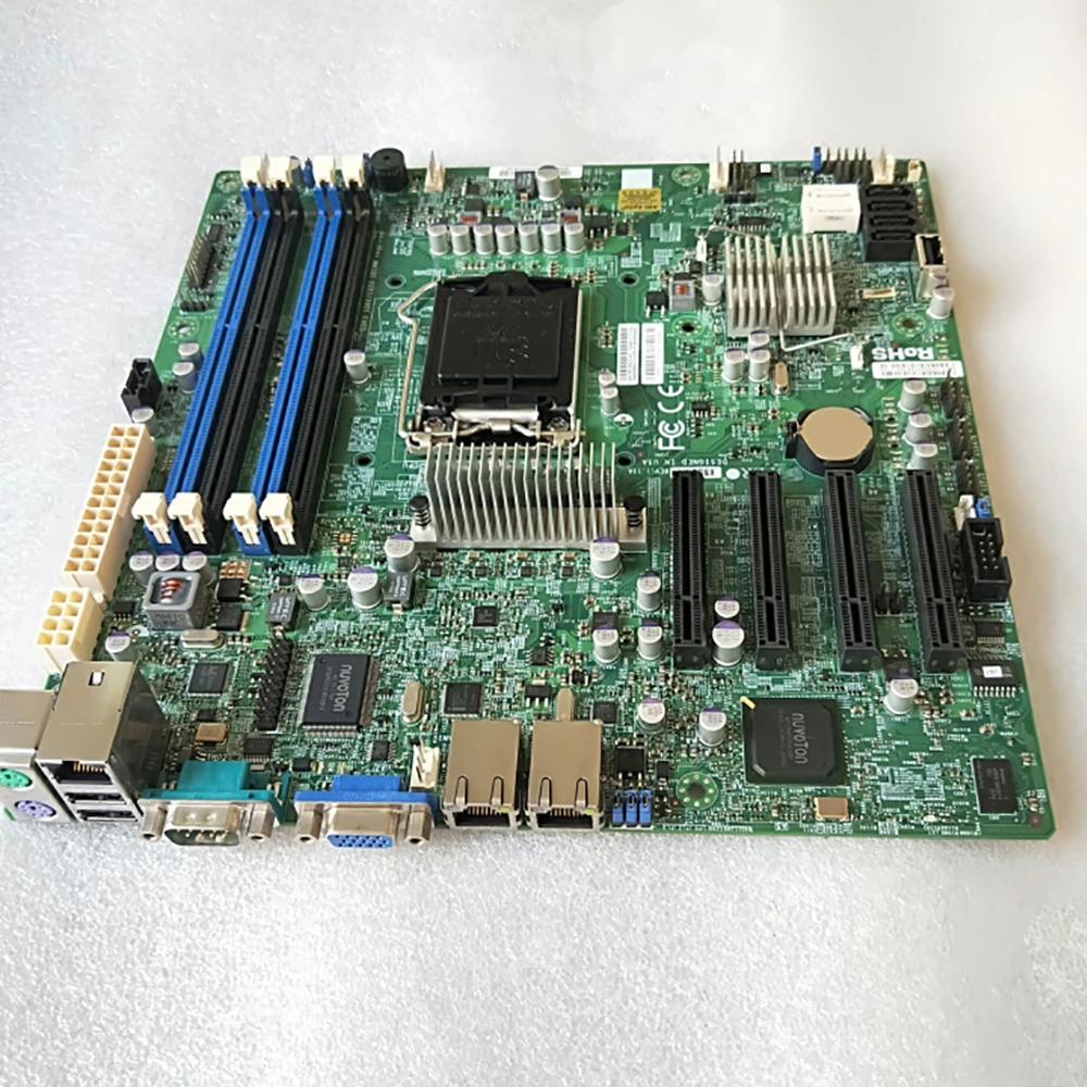 Placa base para estación de trabajo de servidor Supermicro, enchufe único H2 LGA1155, compatible con E3-1200 E3-1200 V2 Series X9SCM-F