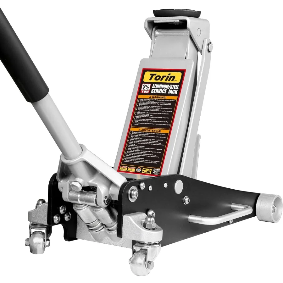 

Floor Jack2.5 Ton Aluminum and Steel Hydraulic Low Profile Car Jack with Dual Piston Quick Lift Pump Lightweight Racing Floor J