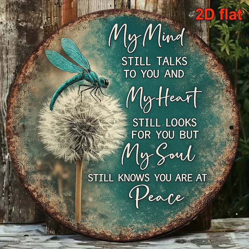 2D Flat Round Wooden Sign, Vintage Wooden Plaque about 