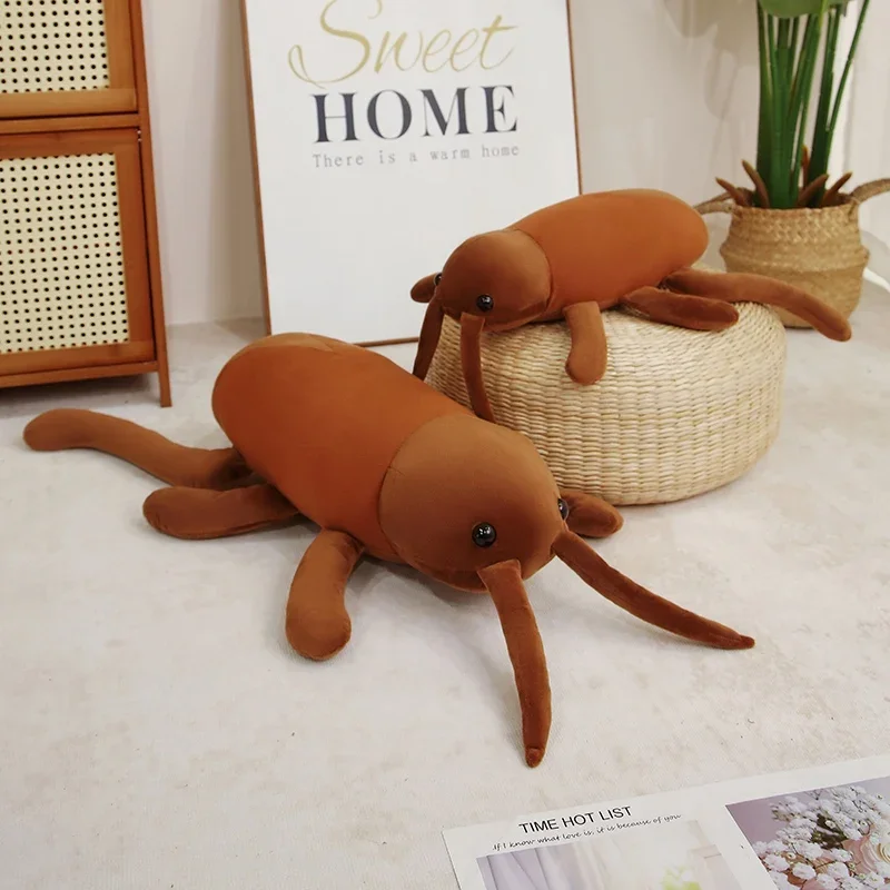 40/60/80CM Simulated Cockroach Plush Toys Soft Stuffed Doll Creative Insect Pillow For Christmas Gifts