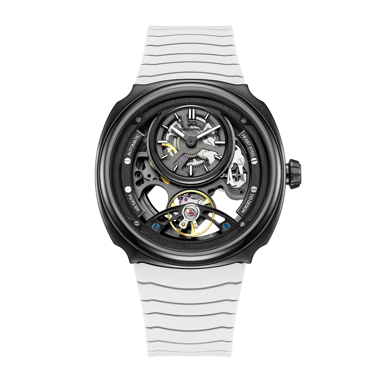 Singularity Series Men's Skeletonized Automatic Mechanical Watch DG8127 Free Gift Included