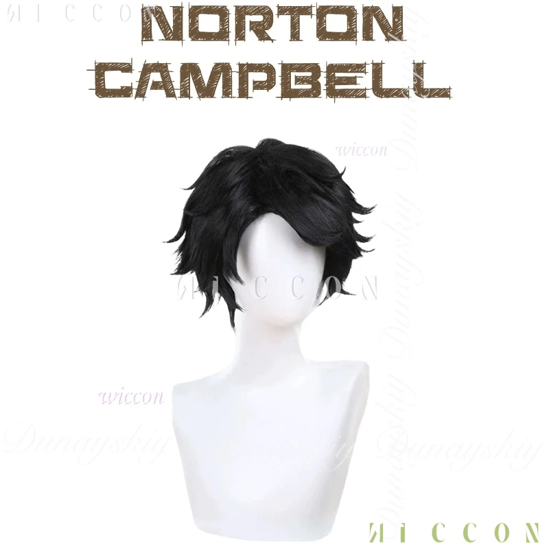 ฮาโลวีน Identity V เกม Prospector Norton Campbell คอสเพลย์เสื้อสีดําวิกผม disfraz One Survivors คอสเพลย์เครื่องแต่งกายชุด