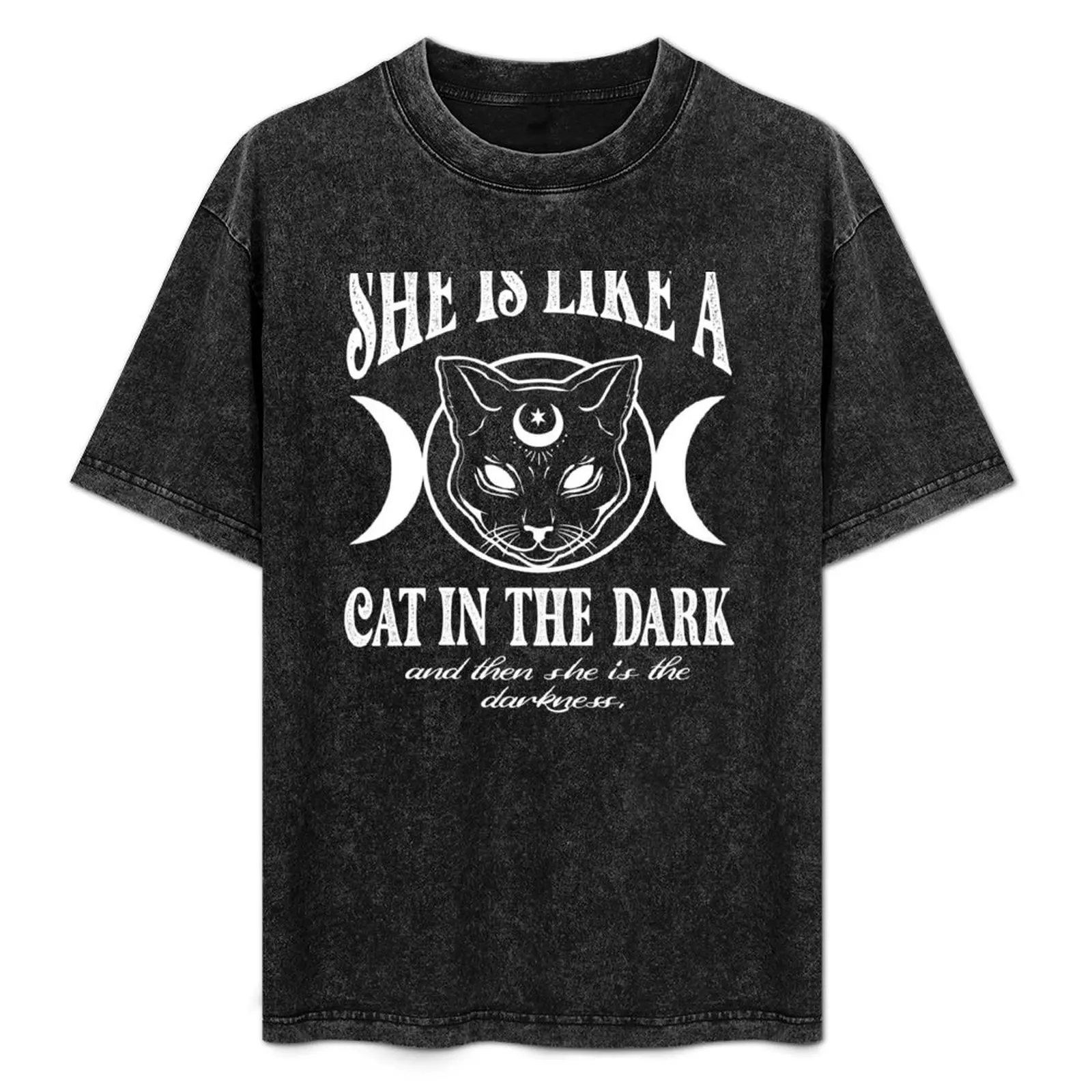 She is like a Cat in the Dark T-Shirt Quick Dry Travel T-Shirt
