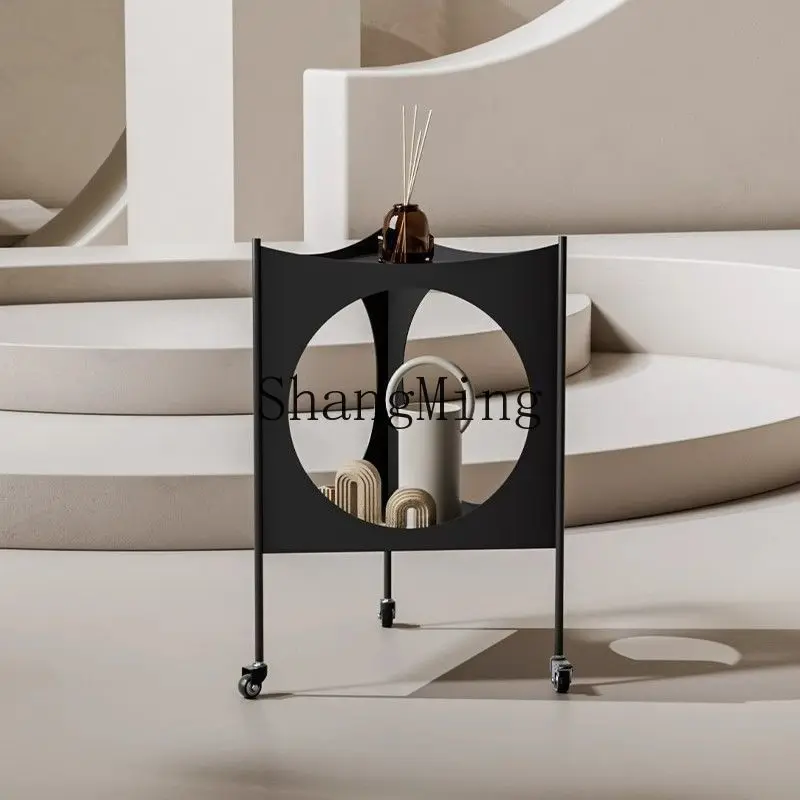 

FG modern minimalist creative double-layer trolley personalized fashion triangle minimalist movable corner few living room few