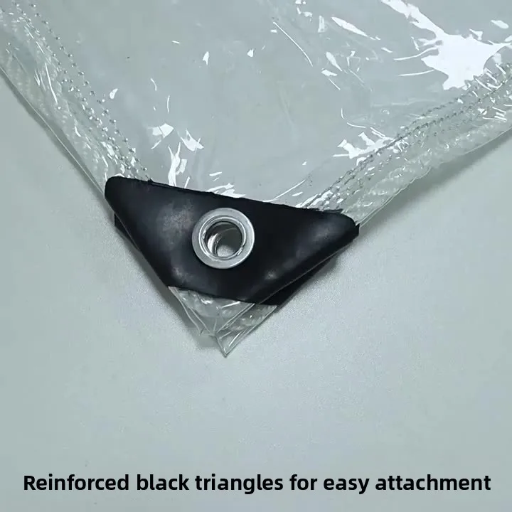 Thickened Transparent PVC Waterproof Rainproof Plastic Cloth for Balcony Windproof Sunshade Outdoor Stall Canopy Tent