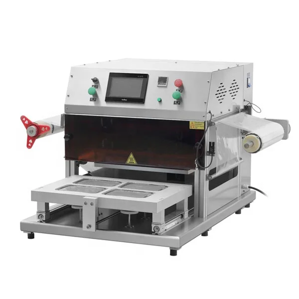 Wanhe Automatic Pneumatic Seal Automatic Plate Top Food Pp Tray Sealing Machine Table Top