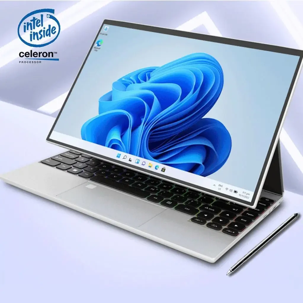 

2023 New 14 Inch YOGA Multi Form Touch Screen RGB Keyboard Windows 10 Intel Celeron N5105 16GB RAM Portable 2 in 1Tablet Laptop