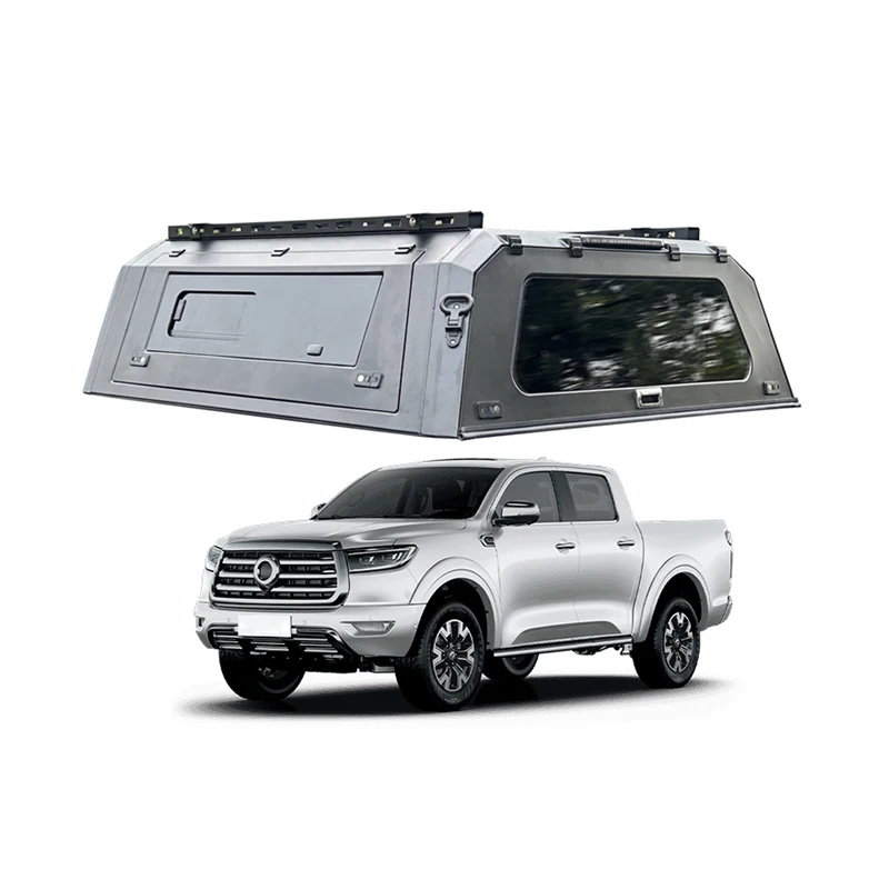 Pickup Truck Canopy Hard Topper With Glass Side Windows Truck Tonneau Cover Topper Use For GWM Poer