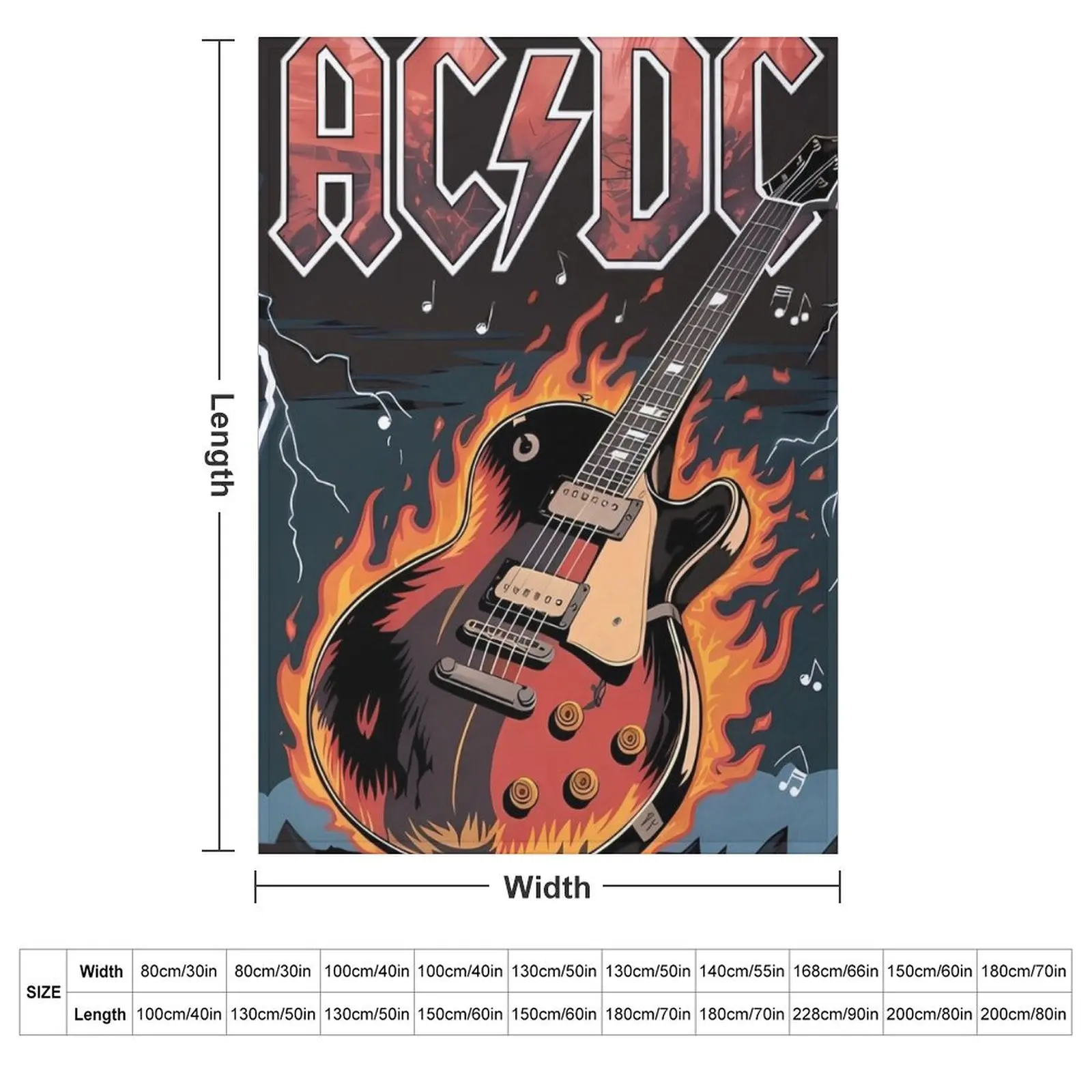 Rock 'n roll Guitar Throw Blanket Luxury Thicken Large Bed linens sofa bed Shaggy Hair Blankets