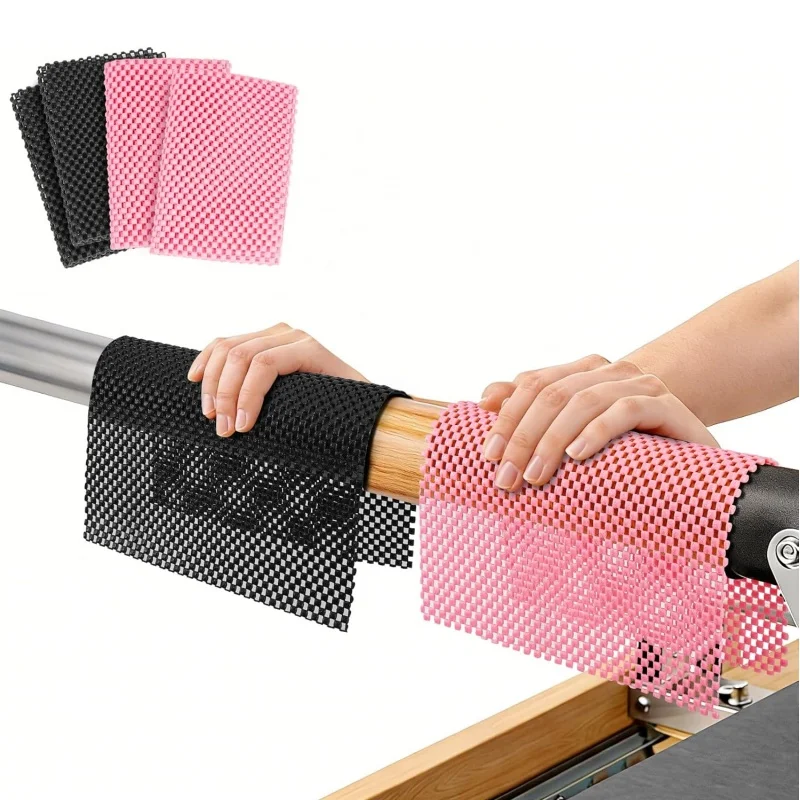 4 Almohadillas Antideslizantes para Pilates, Tapete de Agarre para Reformer, Cadillac, Barra de Pilates, Barra de Dominadas, Pesas Libres y Equipos de Gimnasio