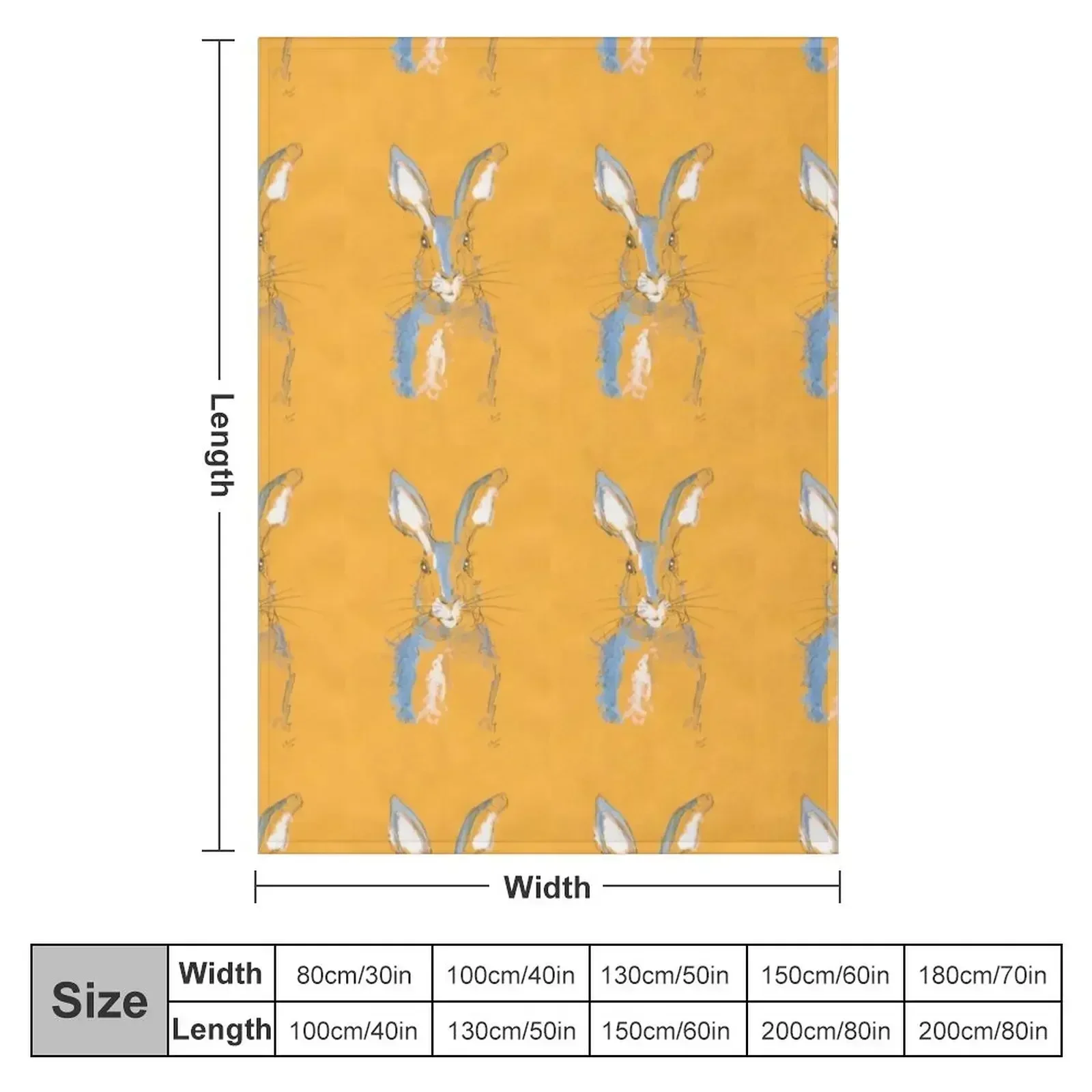 Mustard Blue Summer Hare Throw Blanket Beautifuls sofa bed Loose Hairy christmas gifts Hair Blankets