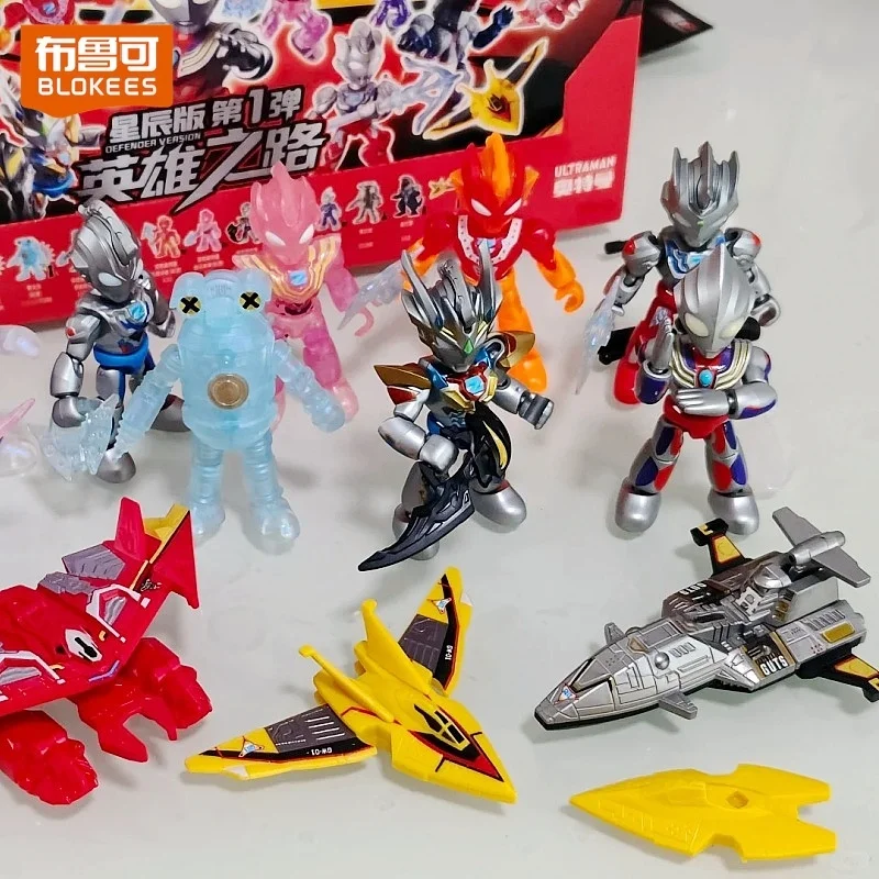 

Blokees Ultraman Defender Version Vol.1 Blind Box Tiga Z Trigger Movable Anime Action Figure Collectible Model Toy Birthday Gift