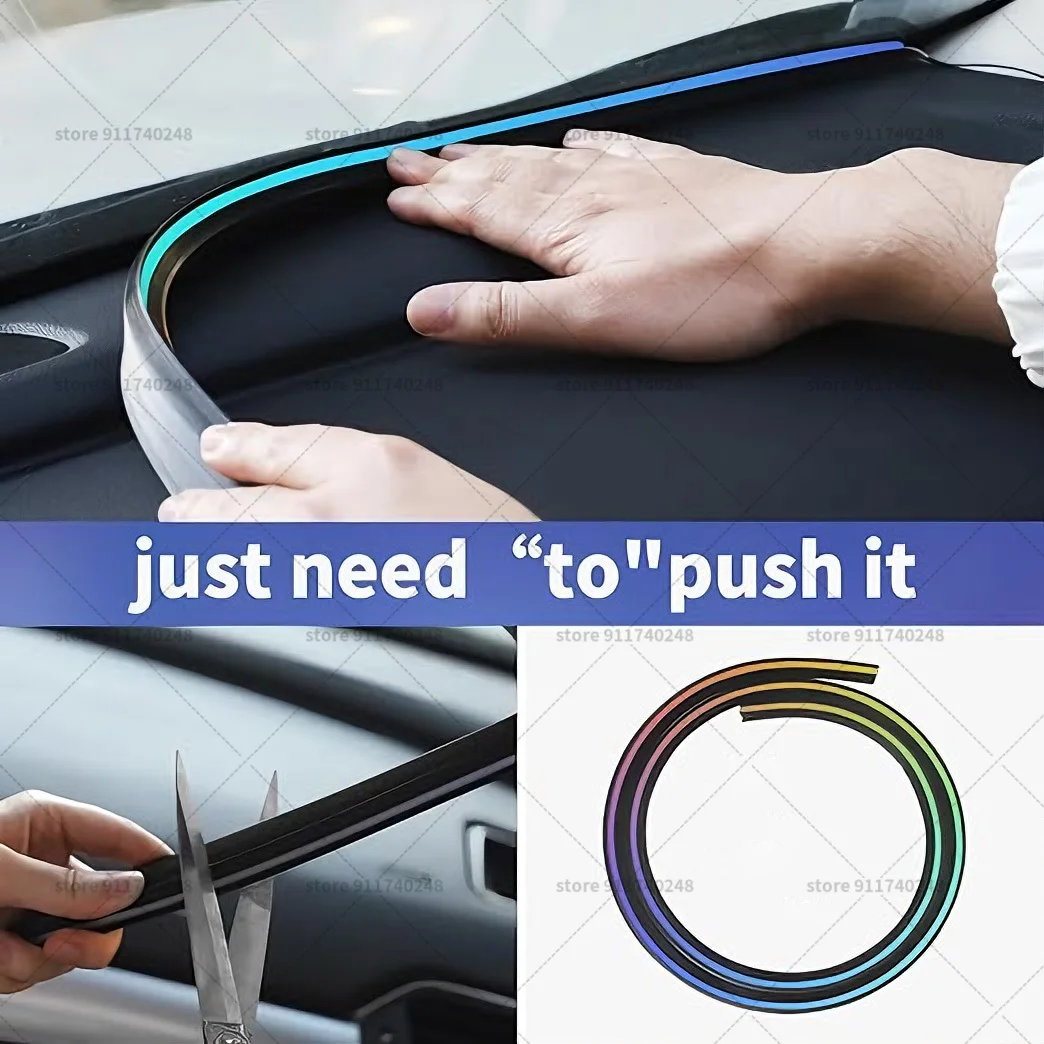 For Toyota Levin Automotive decoration light strip, colorful acrylic front windshield soundproofing strip, ambience light