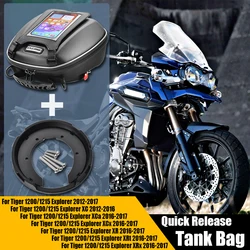 Tank Bag For Tiger 1200 1215 Explorer XC XCa XCx XR XRt XRx Speed Triple Sprint Tiger850 Sport Tiger900 1200RS Quick Lock Luggag