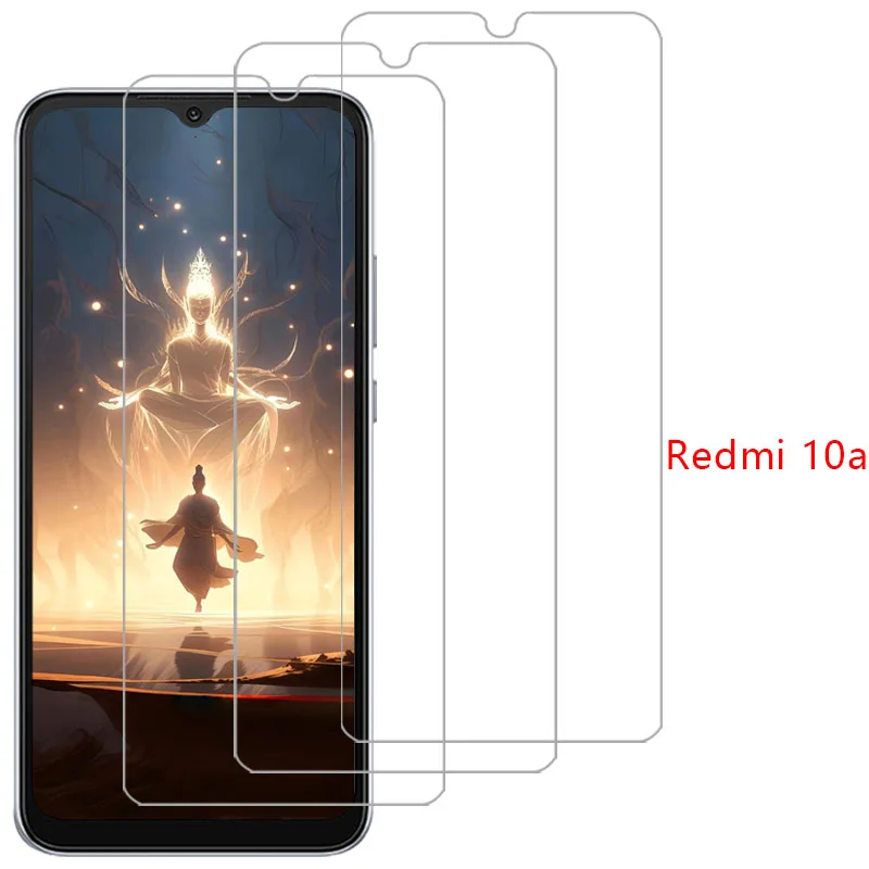 حافظة هاتف لهاتف شاومي ريدمي 10a من الزجاج المقسى على redmi10a redmi10 10 a a10 4g 5g غطاء خلفي 360 شاومي ريمي ريد مي ريدمي ريدمي