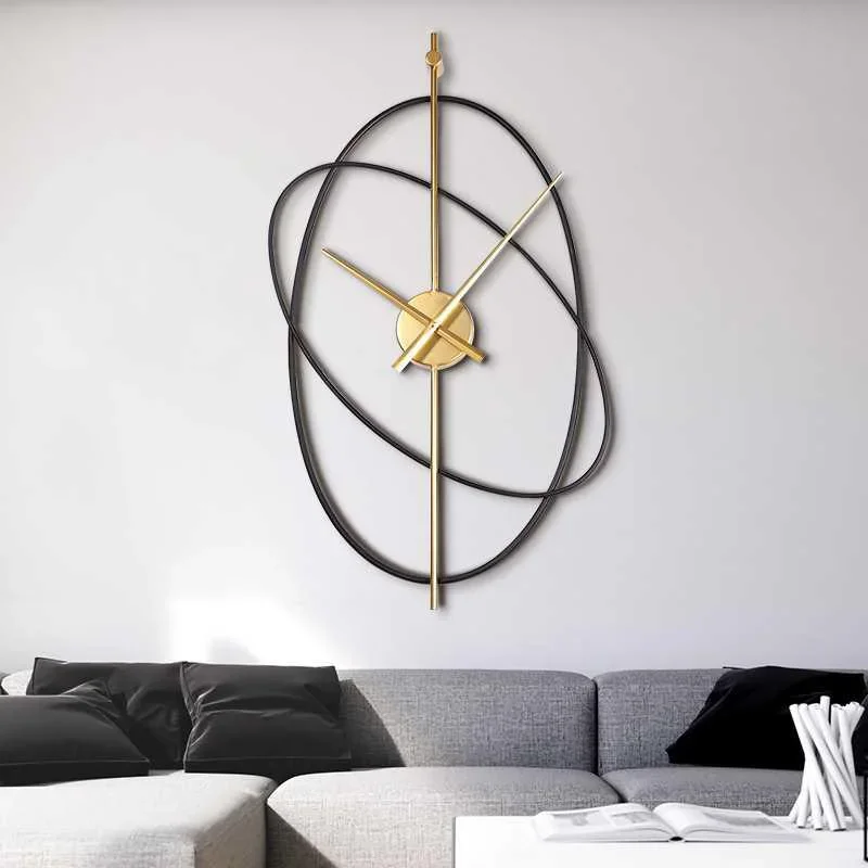 

Korean Kitchen Wall Clocks Aesthetic Silent Fashion Minimalist Wall Watch Restaurant Nordic Horloge Murale Room Decorations