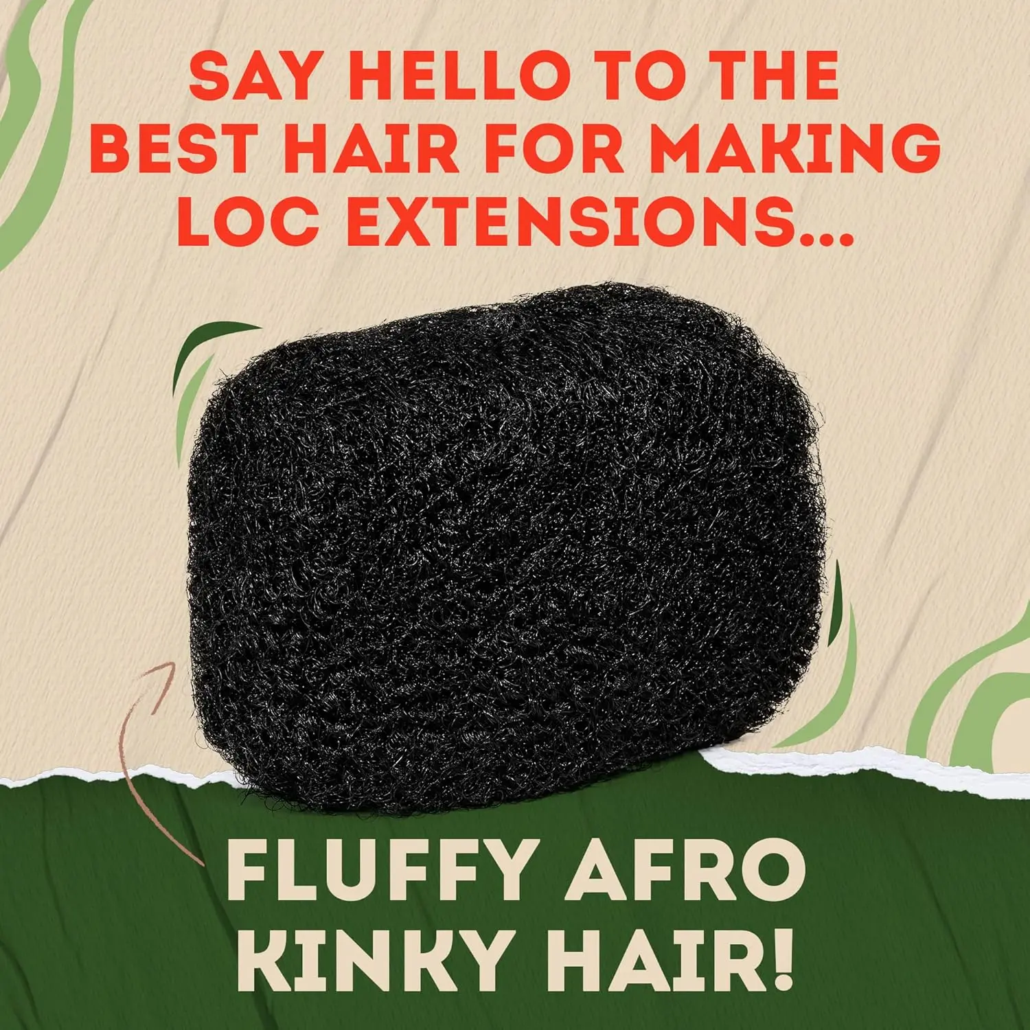 Afro Kinky 100% Bulk Natural Human Hair - Braiding Hair for Dreadlocks, Loc Repair, Dreadlock Extensions, Twists, 8 Inch 30Grams