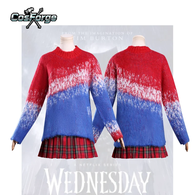 

Хэллоуин Среда Аддамс Косплей Костюм Красный Свитер Юбка Карнавальная Вечеринка Женская Ролевая Сцена Фильм Ужасов Disfraz Mujer