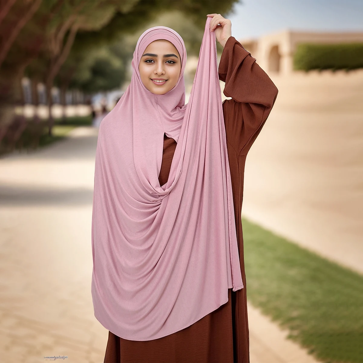 Hijab en Mousseline de Soie pour Femme Musulmane, avec Bonnet, Instantané, Châle, Écharpe de Tête, Sous Écharpe, Couverture de Sauna, Nouvelle Collection