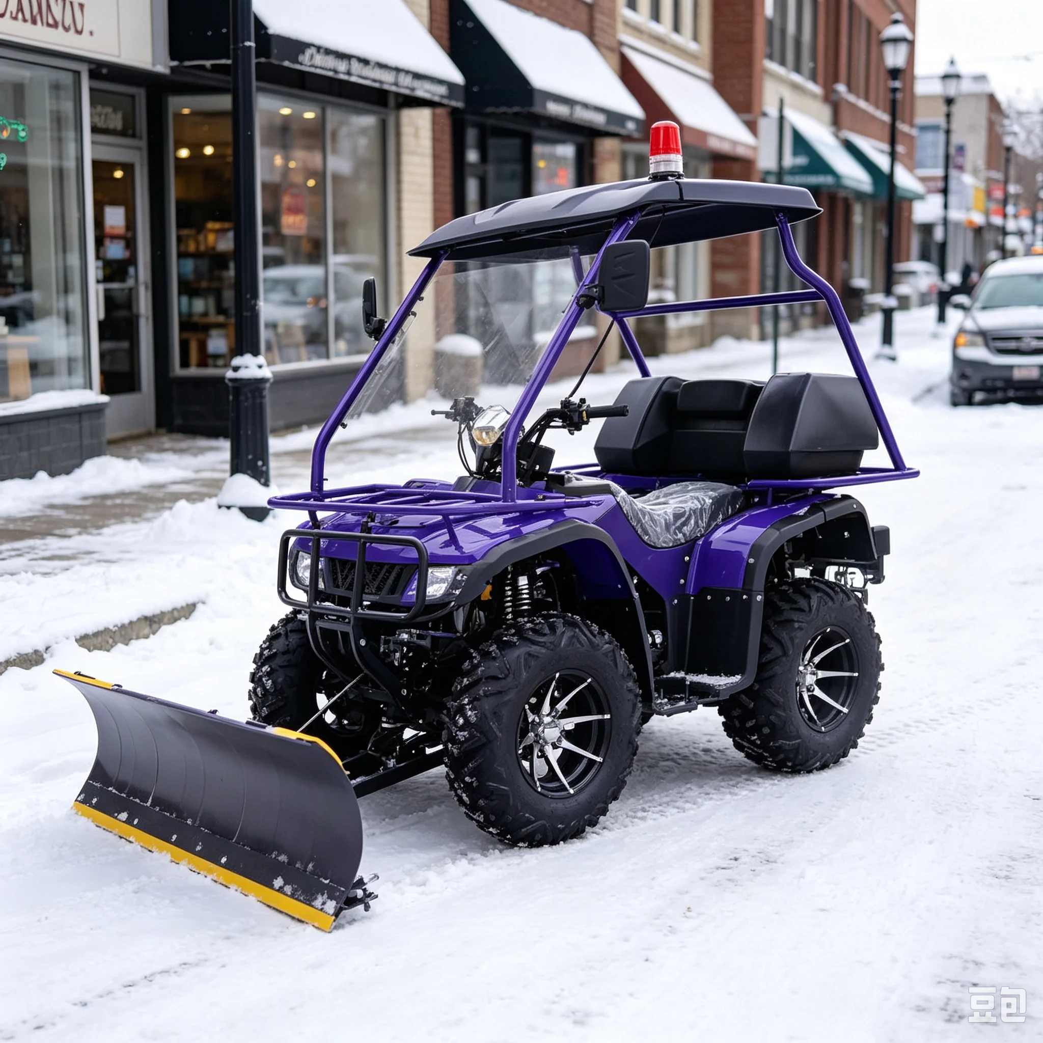 ATV Snowplow Efficient Ride-on Snow Removal Snow Blower