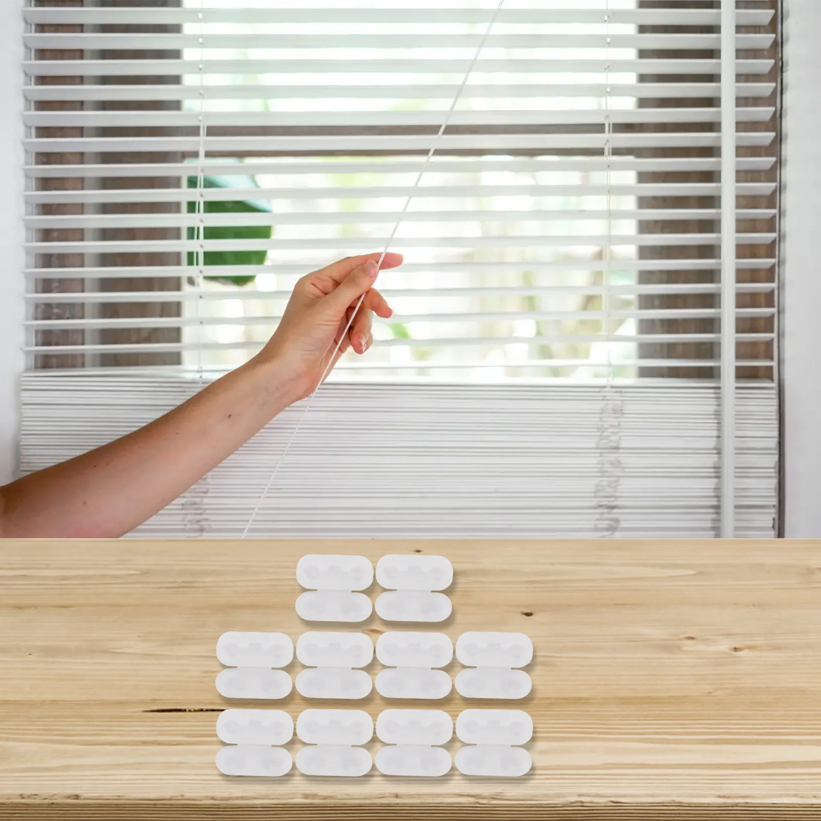 Dependable Plastic Chain Connectors featuring Transparent Beads Perfect Accessory Solution for Vertical Blinds