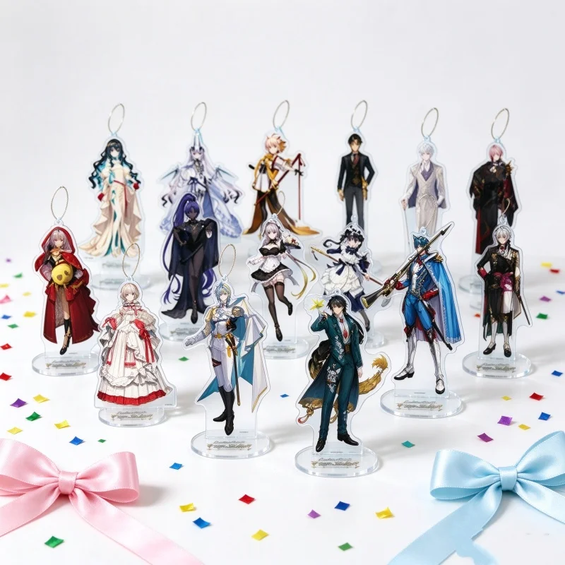 Anime FateGrand Order 10CM Acrylic Figure Stand Keychain Altria Pendragon,Mash Kyrieligh,Ritsuka Fujimaru Bookshelf Decorations