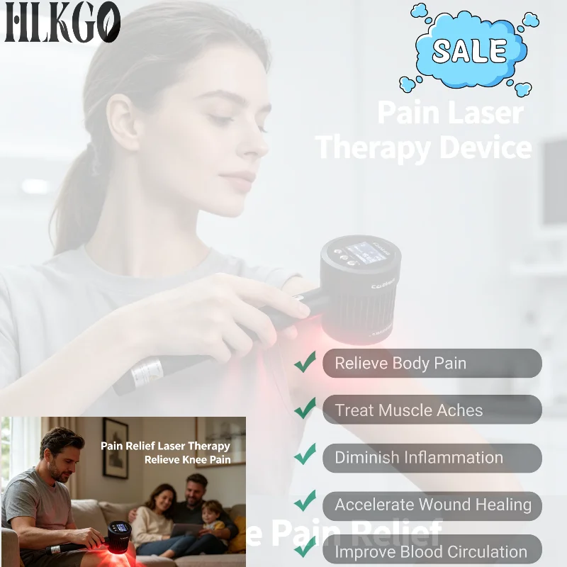 

HLKGO Advanced Non-invasive Class IV Cold Laser Low Level Therapy Device for Arthritis Care Home Use