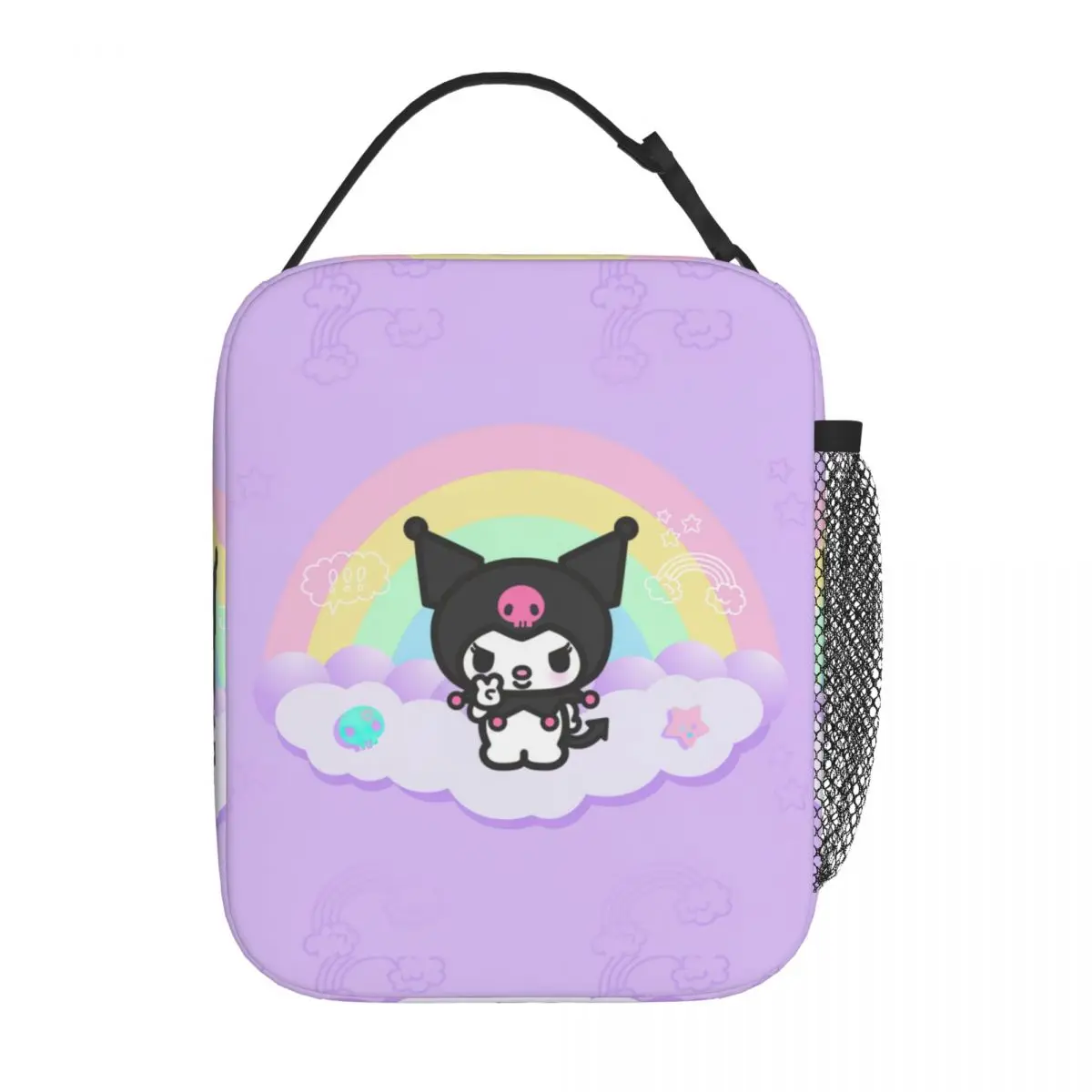 Lunch Box Funny Kuromi Sanrio Accessories Food Box Causal Thermal Cooler Bento Box For School