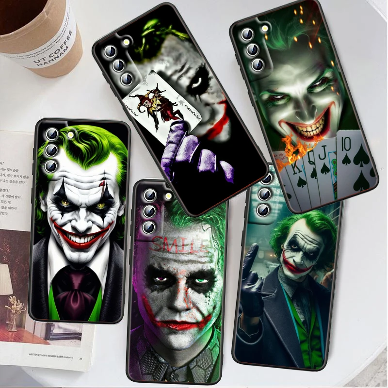 T-The J-Jokers Art Fashion For Samsung Galaxy S24 S23 S22 S21 S20 FE S10 S10E Plus Ultra Pro Lite 5G Black Soft Phone Case