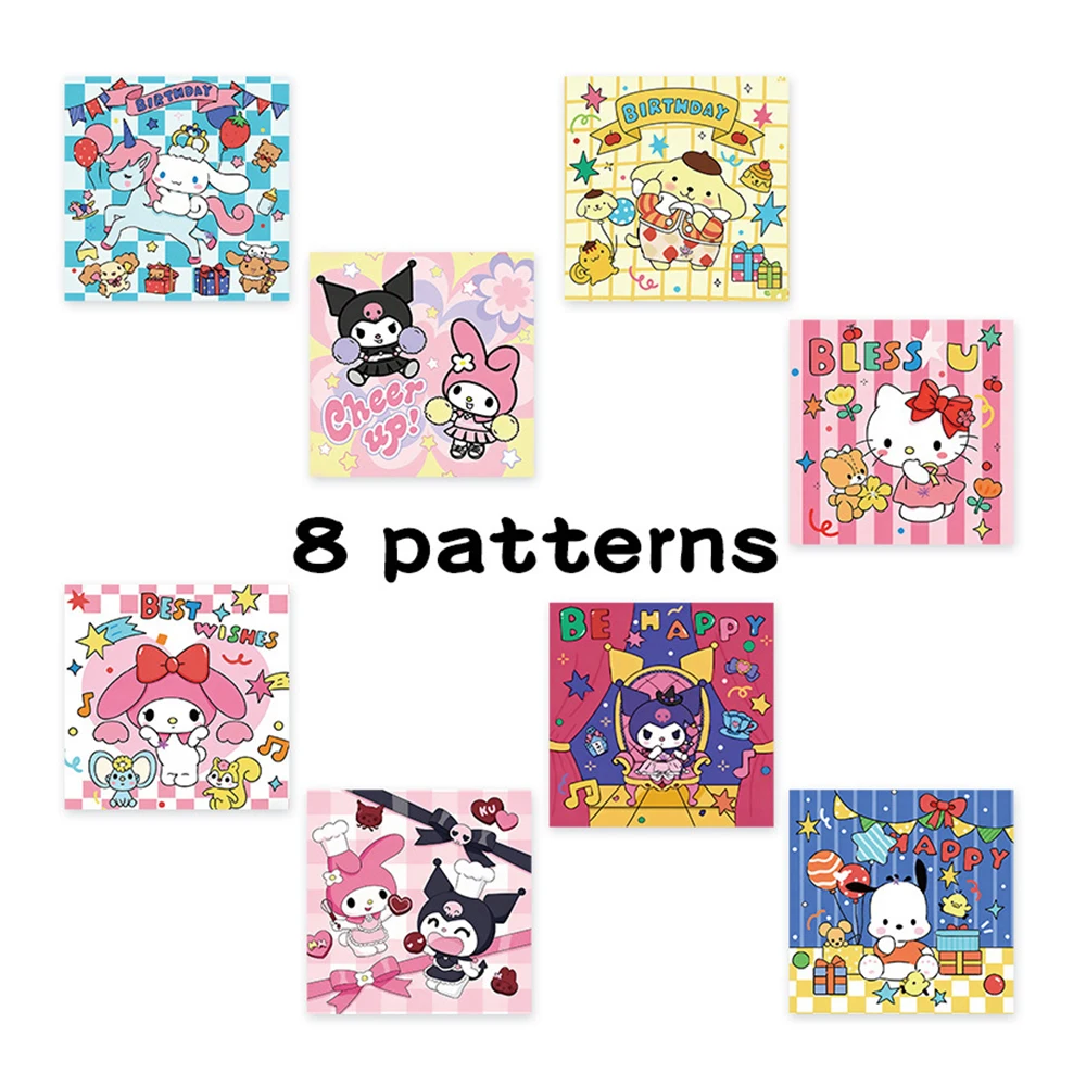 500 Stück/Rolle Kawaii Cartoon Kuromi Cinnamoroll Melody Siegelaufkleber Sanrio Aufkleber Dekoration Spielzeug DIY Niedliche Aufkleber Belohnungsgeschenke – Detail 4