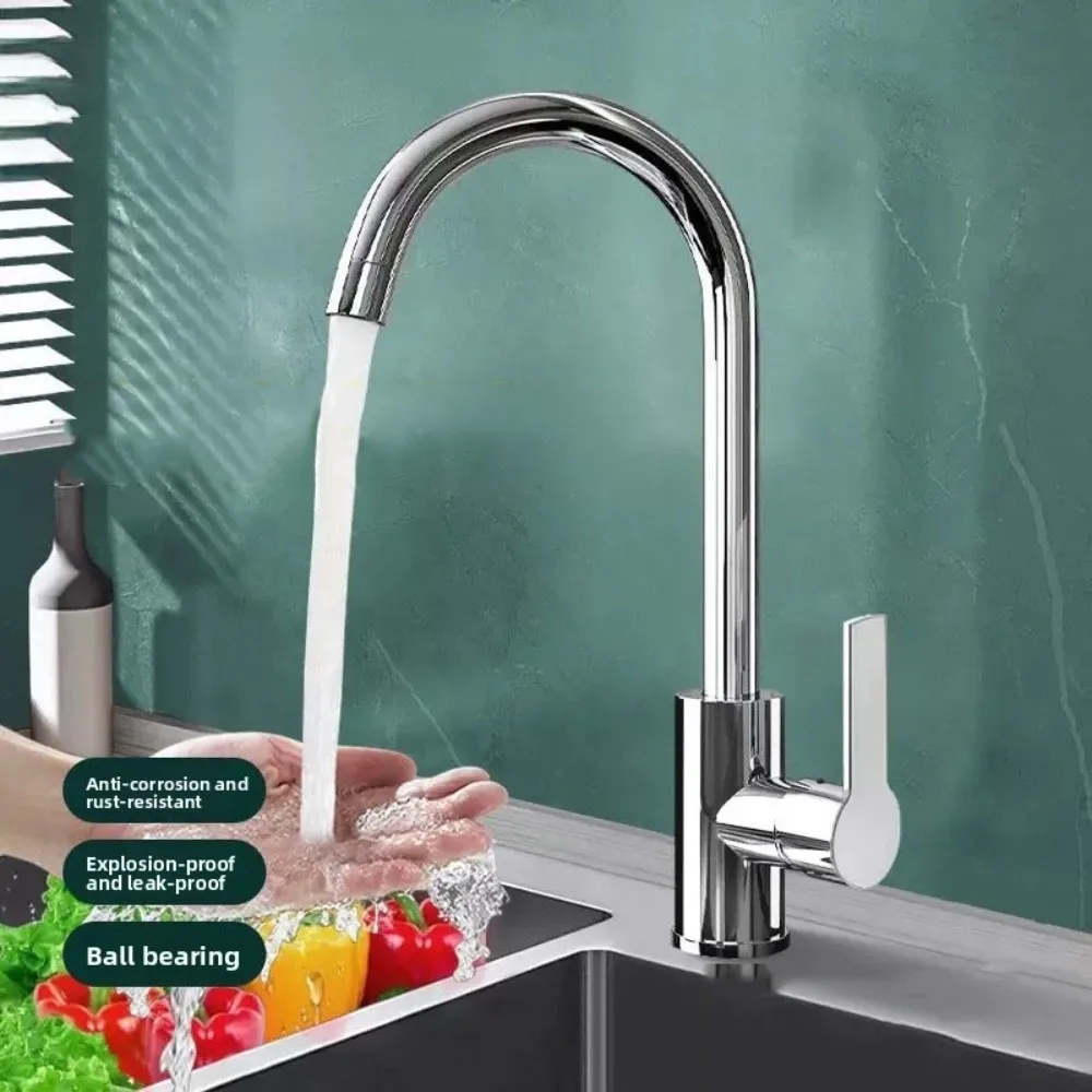 

Rotatable Kitchen Faucet Universal Adjustable Mode Kitchen Water Tap Stainless Steel Deck Mounted Sink Water Tap Bathroom