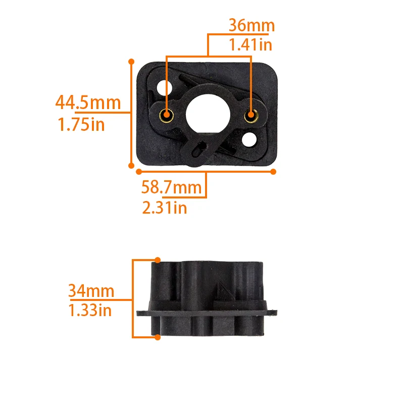 Lawn Mower Grass Trimmer Brush Cutter Carb Intake Manifold Inlet Pipe For 40-5 BC430 CG430 CG520 43cc 52cc Engine Garden Tools
