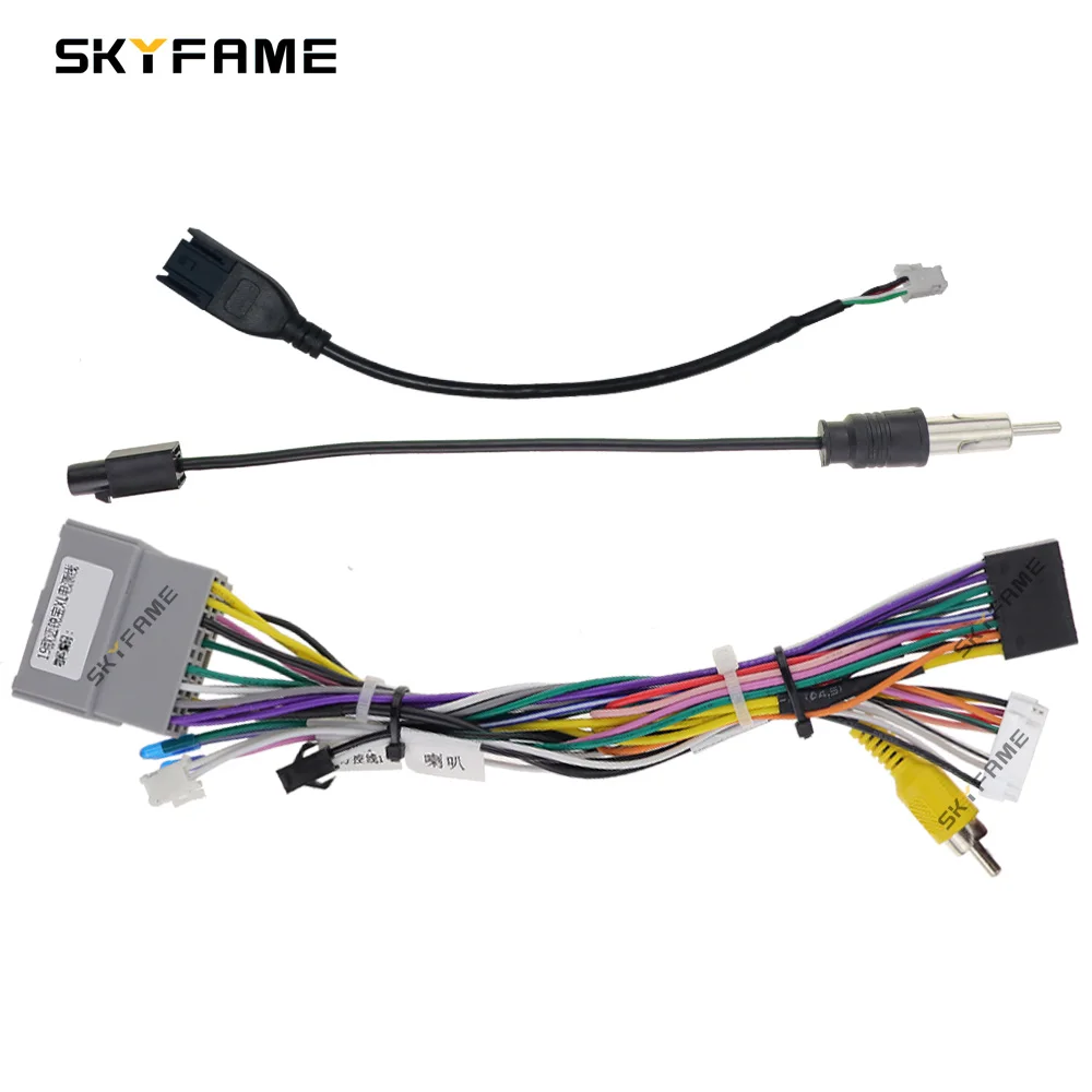 SKYFAME 16pin سيارة ستيريو سلك تسخير محول كابل الطاقة Canbus صندوق لشروليه ماليبو XL شرارة بيت دايو مارتز GM-SS-04A