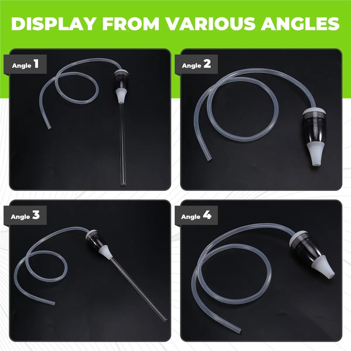 مجموعة إزالة فراغ حجر اللوزيل الإلكترونية العلوية LCD شاشة ديجيتال العناية بالفم أنبوب شفط الحلق