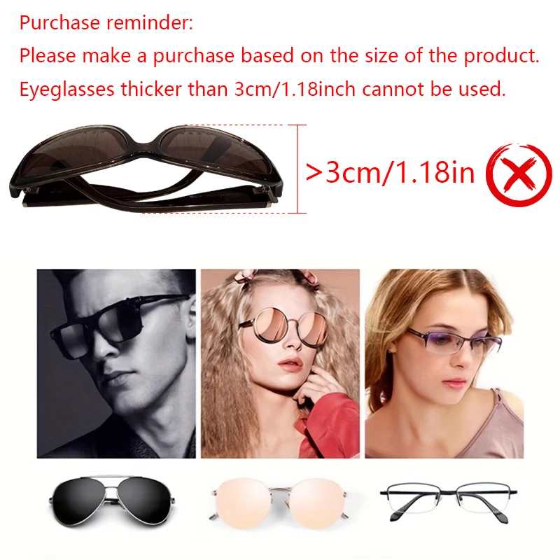 Universal Auto-Montiert Brillen Fall Sonnenbrille Halter Fahrer Co-Pilot Lagerung Box Brillen Rahmen Sonnenschirm Bord Zubehör – Detail 7
