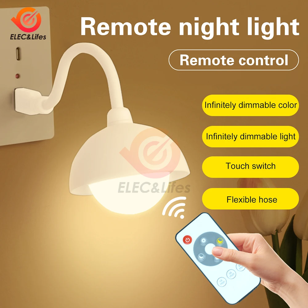 Lampada da tavolo intelligente Luce notturna con supporto per controllo vocale/remoto/touch Adattatore PC/USB/Power Bank alimentato per uso in camera da letto e ufficio