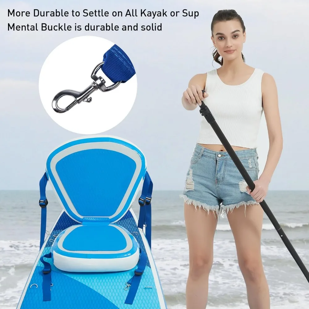 Kayak Seat, Universal Padded Board Seats Comfortable Inflatable Detachable