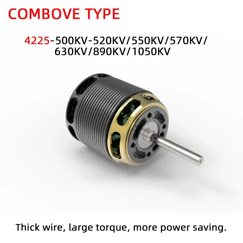 

Combove Type 4225 500 520 550 570 630 890 1050KV Brushless Motor for 550/600 Align Trex TAROT KDS A5 LOGO XL/TG520 RC Helicopter