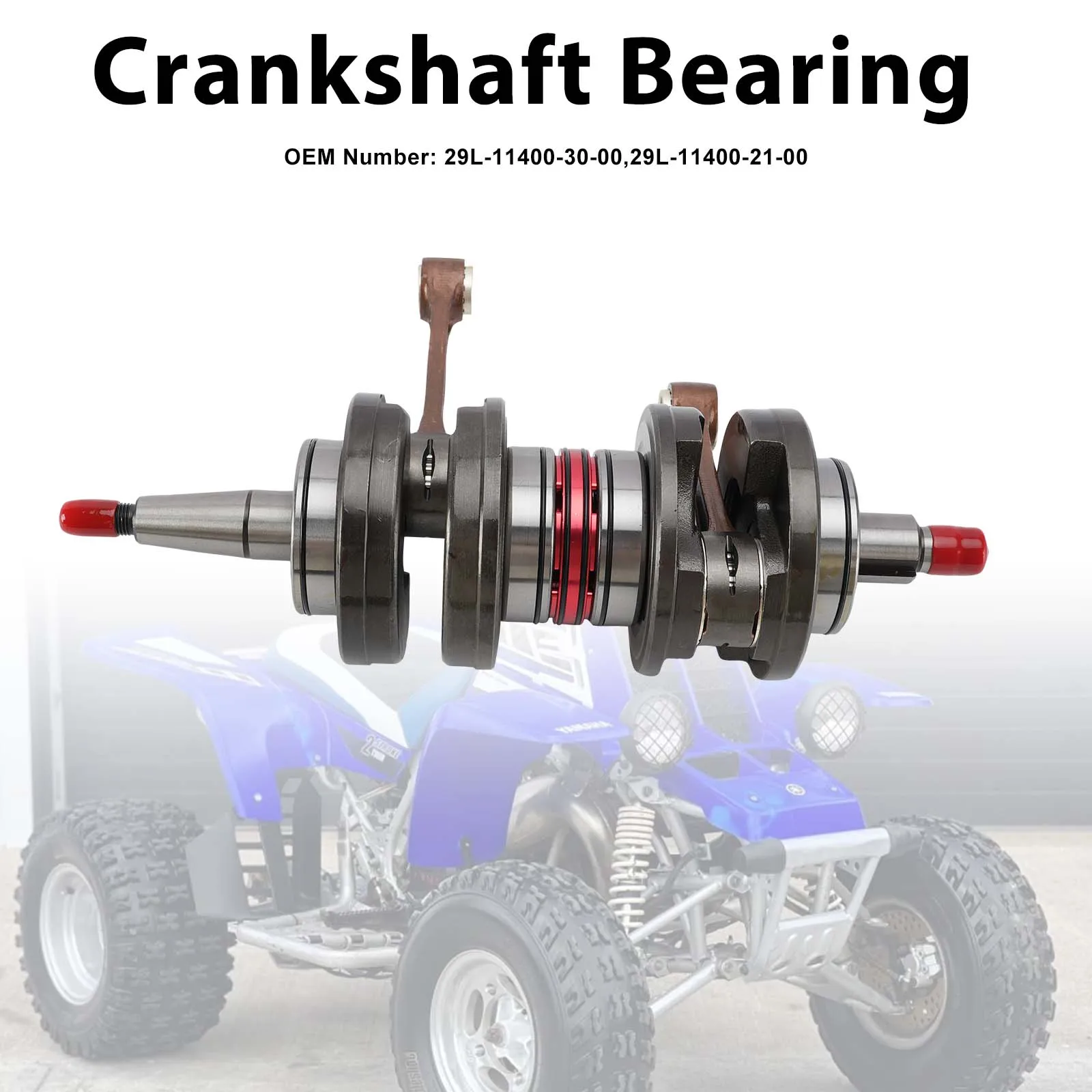 Topteng Crankshaft Bearing 115mm long rod For Yamaha Banshee 350 YFZ350 1987-2006