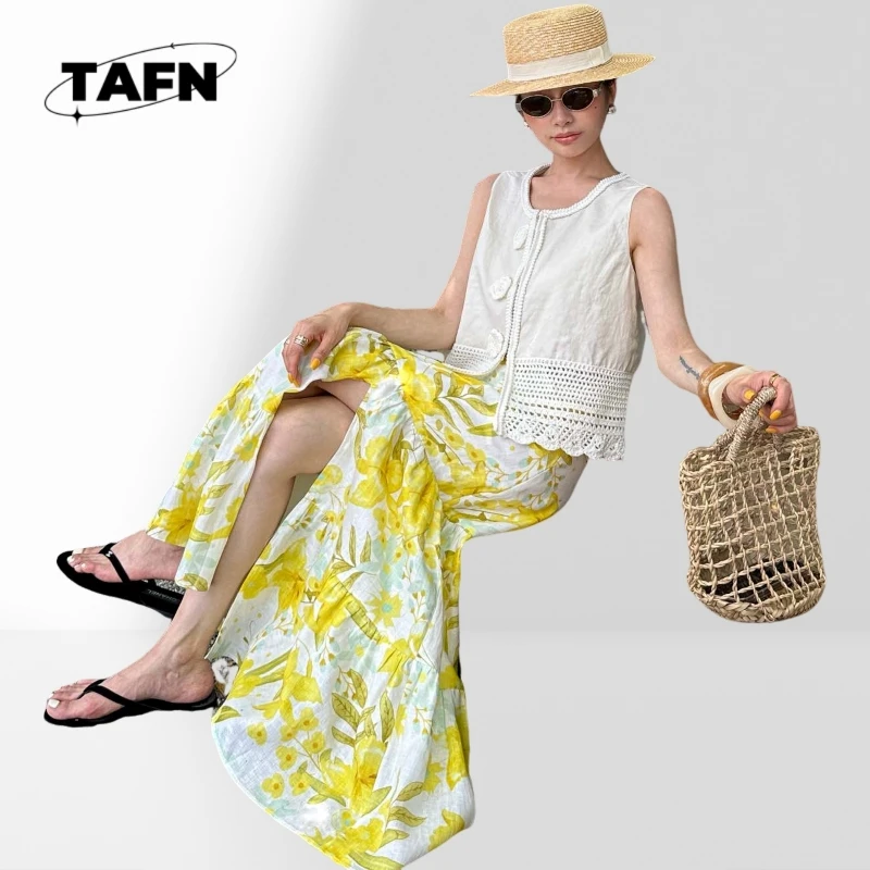 Rock Nice High Street Schlichter, anmutiger, bequemer Vintage-Faltenrock für Damen – hoch tailliertes und fließendes Design AF2402