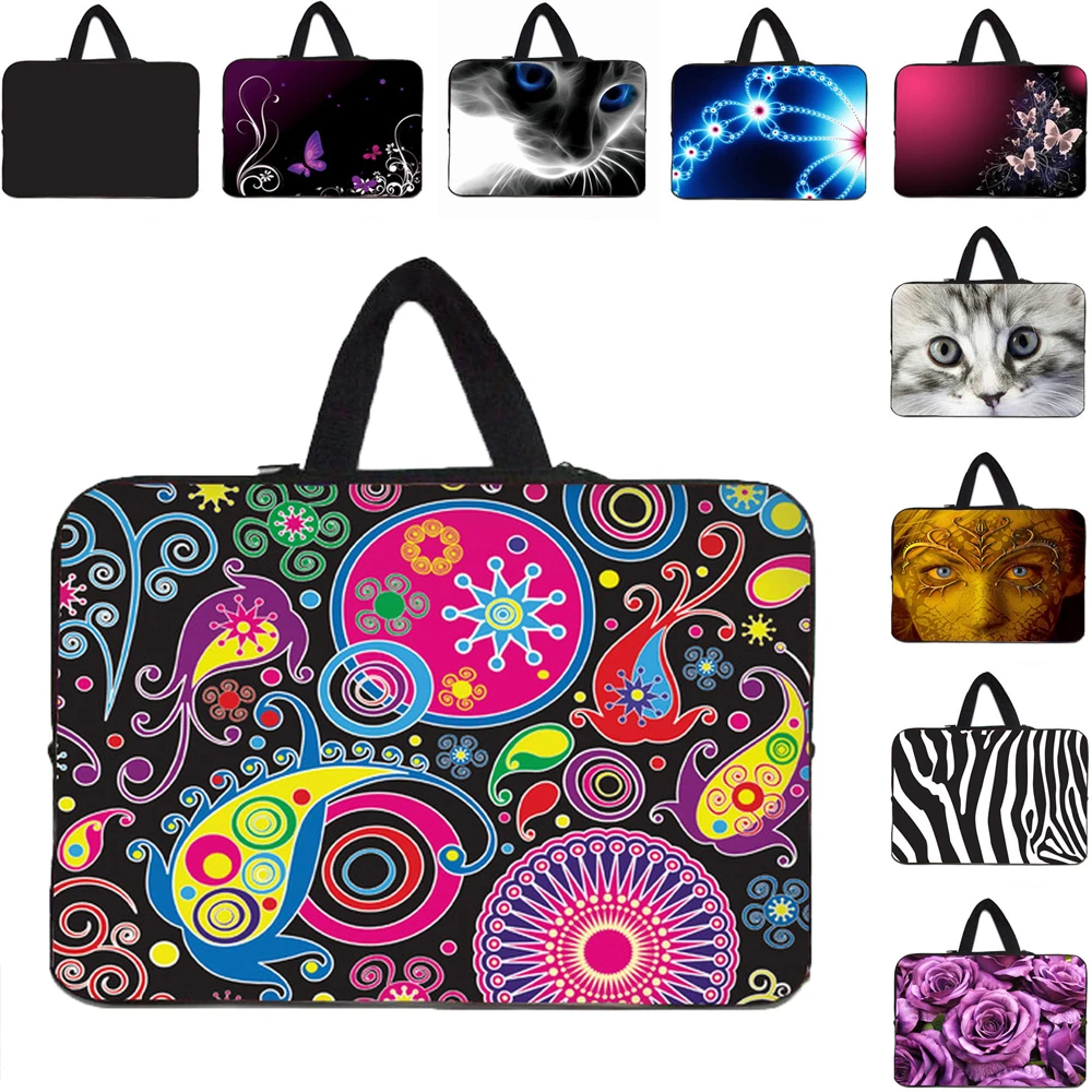 

Portable Laptop Carry Case Neoprene 17 15 15.6 13.3 14.2 11.6 10.1 9.7" inch Bag Chromebook PC Cases Notebook Pouch Funda Bolsas