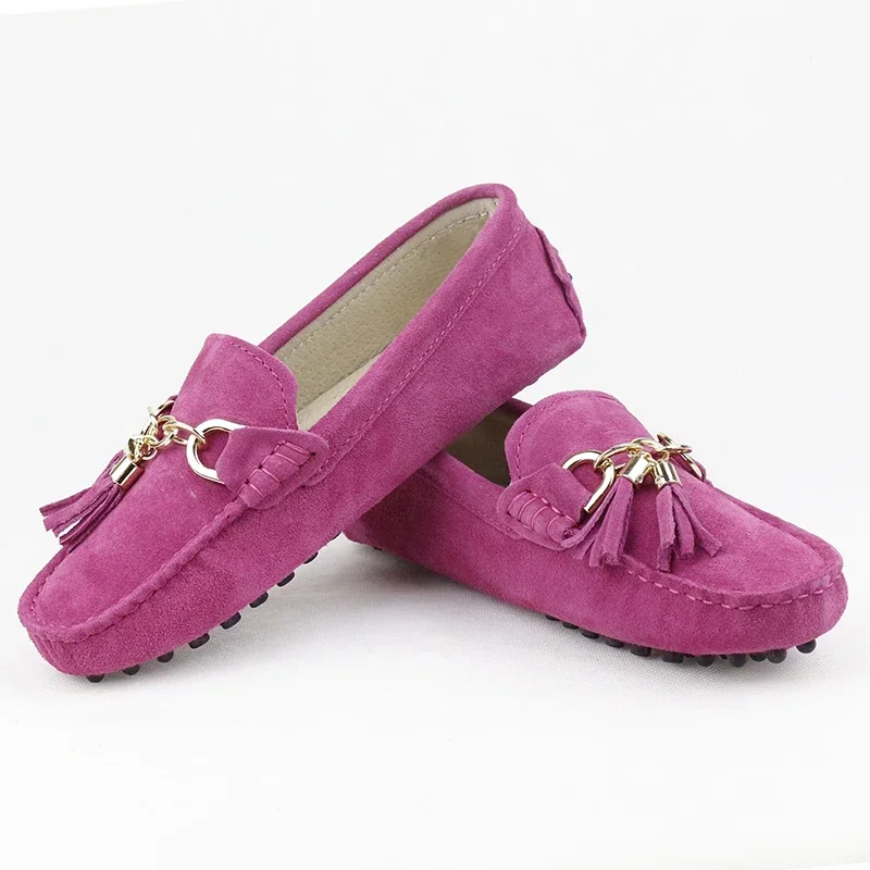 Top Quality Genuine Leather Women Shoes Comfortable Soft Moccasins Ladies Flats Casual Shoes Driving Loafers Office Flat Shoes