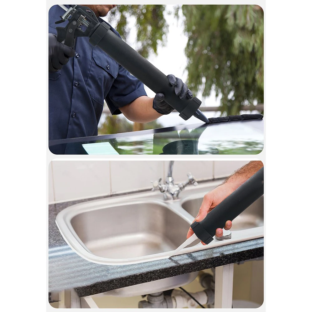 

For Home Repair Caulk Nozzle Set for Glass Glue with Sealant Dredger Precision Plastic Nozzles Easy Application