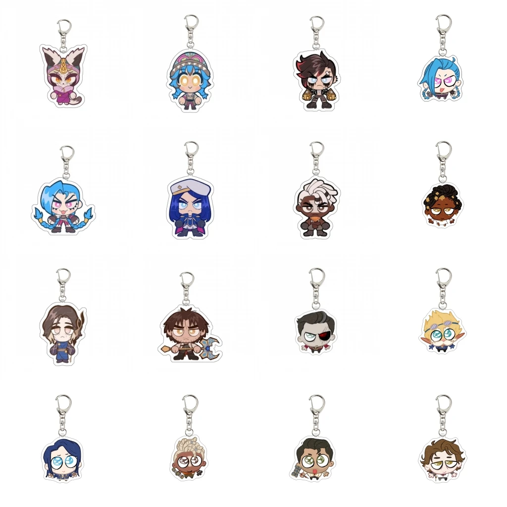 Game LOL Lissandra Viego Kindred Talon Cosplay COSTUME Acrylic Keychain Key Accessories Pendant
