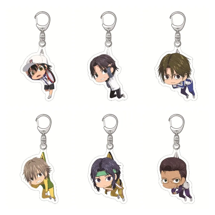 New prince of tennis Anime Figures Ryoma Echizen Tezuka Kunimitsu Acrylic Keychains Character Yukimura Seiichi Pendant Decor Toy